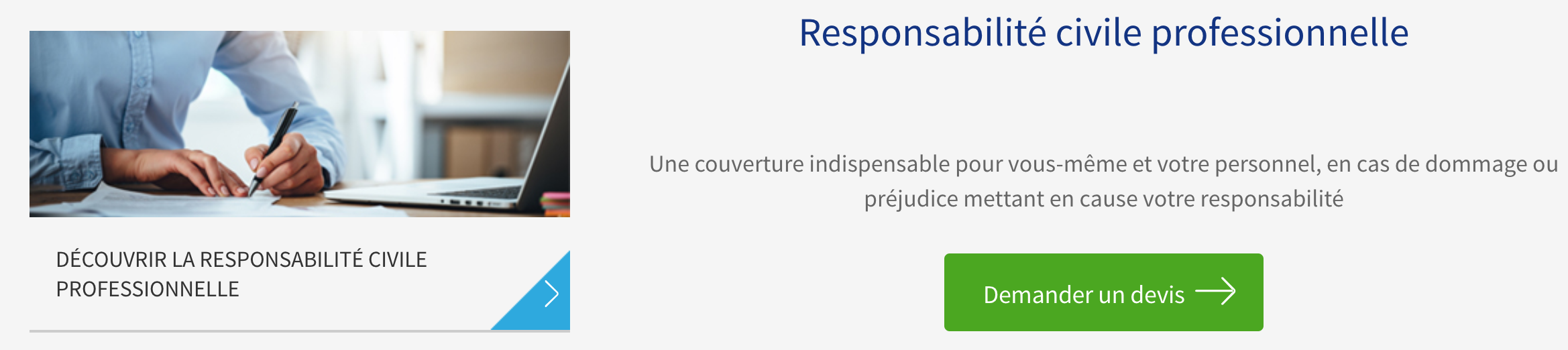 découvrez nos solutions d'assurances responsabilité professionnelle adaptées à votre activité. protégez-vous des risques et assurez la pérennité de votre entreprise avec une couverture sur mesure.